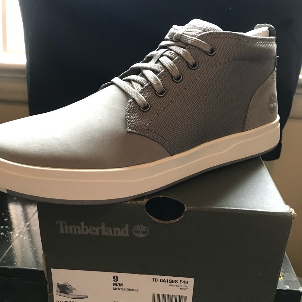 Timberland mens chukka boots leather/fabric  9 mens